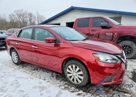 2016 Nissan Sentra S z USA, uszkodzony, nr VIN 3N1AB7AP6GY236609